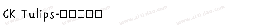 CK Tulips字体转换